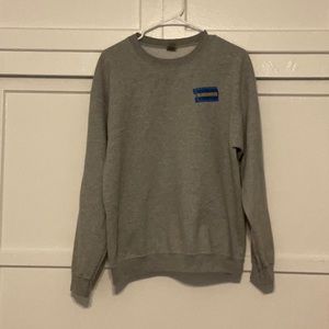 grey blockbuster pullover sweatshirt